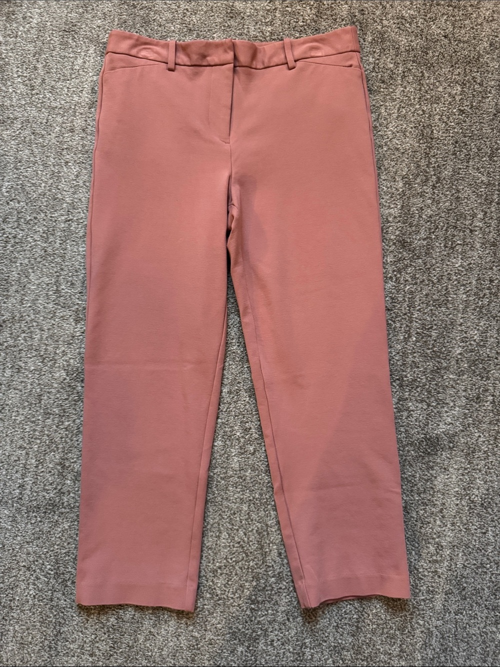 Liz Claiborne Dusty Rose Cropped Straight-Leg Ankle Pants